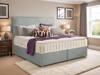 Hypnos Double Size - CLEARANCE STOCK - Linoso Sky Emily Headboard and Premier Deluxe Divan Bed1
