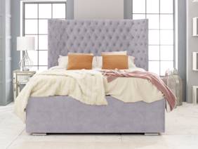 Land Of Beds Small Double Size - CLEARANCE STOCK - Freya Buxton Cloud Fabric Bed Frame1