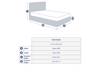 Land Of Beds Small Double Size - CLEARANCE STOCK - Freya Buxton Cloud Fabric Bed Frame2