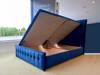 Land Of Beds King Size - CLEARANCE - Ex-Showroom - Opulence Royal Blue Lunar Grand Side Opening Ottoman Bed Base3