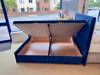 Land Of Beds King Size - CLEARANCE - Ex-Showroom - Opulence Royal Blue Lunar Grand Side Opening Ottoman Bed Base4