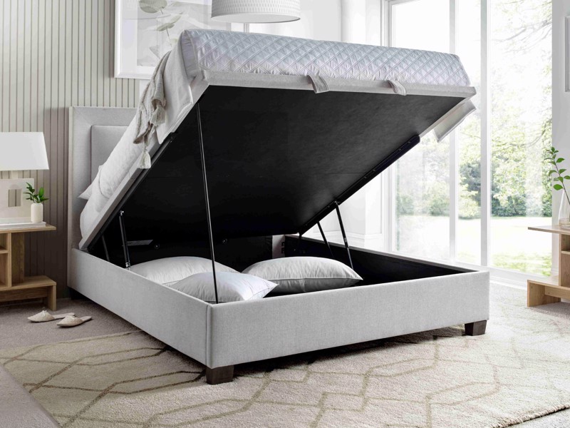 Land Of Beds Grover Clay Fabric Ottoman Bed2