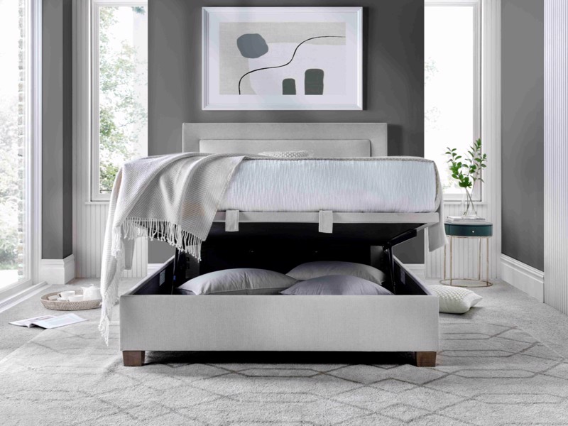 Land Of Beds Grover Clay Fabric Ottoman Bed4