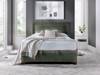 Land Of Beds Grover Green Fabric Ottoman Bed3