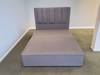 Hypnos King Size - CLEARANCE - Ex-Showroom Tweed Grey Harriet Headboard and King Size Bed Base1
