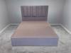Hypnos King Size - CLEARANCE - Ex-Showroom Tweed Grey Harriet Headboard and Bed Base3