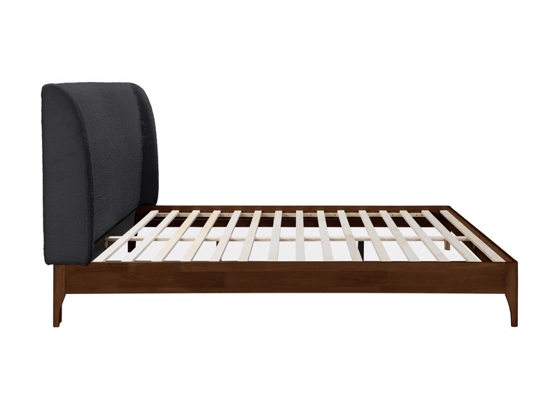 Land Of Beds Marla Grey Fabric Bed Frame5
