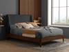 Land Of Beds Marla Grey Fabric Bed Frame1