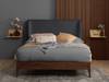 Land Of Beds Marla Grey Fabric Bed Frame2