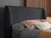 Land Of Beds Marla Grey Fabric Bed Frame4