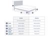 Land Of Beds Marla Grey Fabric Bed Frame6