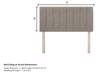 Relyon Super King Size - CLEARANCE STOCK - Midnight Baronial Headboard Bed Base2