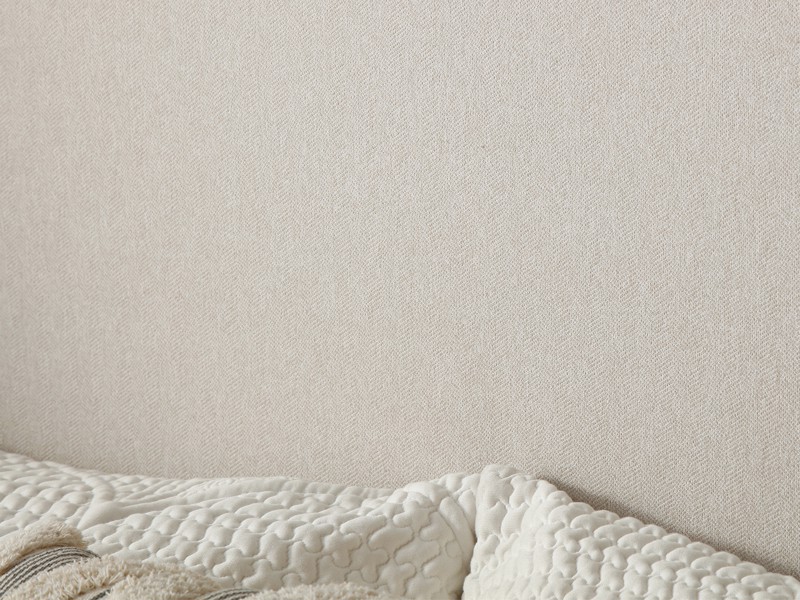 Land Of Beds King Size - CLEARANCE STOCK - Eden Beige Fabric King Size Bed Frame4