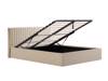 Land Of Beds Mia Beige Fabric Single Ottoman Bed3
