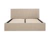 Land Of Beds Mia Beige Fabric Single Ottoman Bed6