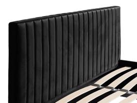 Land Of Beds Mia Black Fabric Ottoman Bed4