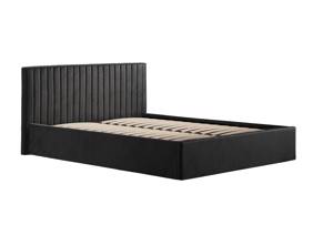 Land Of Beds Mia Black Fabric Ottoman Bed5