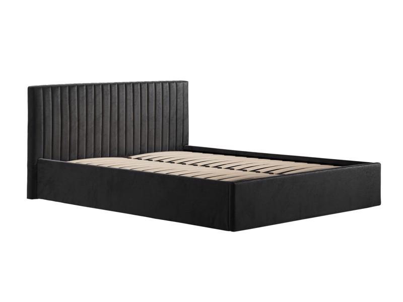 Land Of Beds Mia Black Fabric Ottoman Bed4
