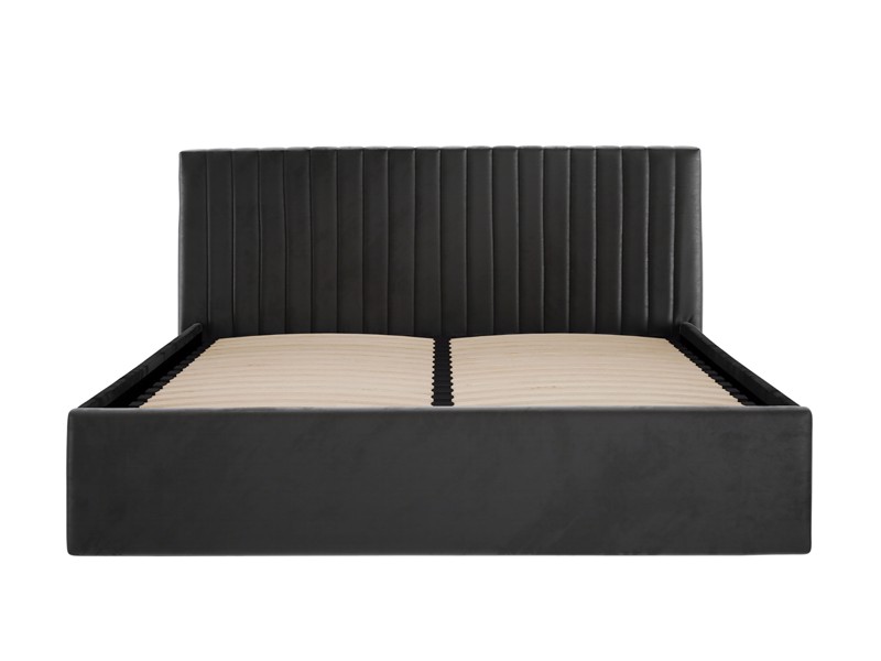 Land Of Beds Mia Black Fabric Ottoman Bed6