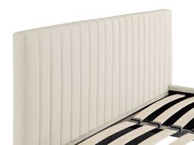 Land Of Beds Mia Cream Fabric Ottoman Bed5