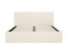 Land Of Beds Mia Cream Fabric Single Ottoman Bed6