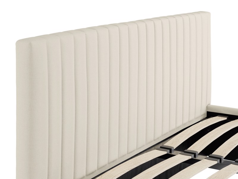 Land Of Beds Mia Cream Fabric Ottoman Bed5