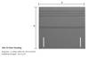 Highgrove Beds King Size - CLEARANCE STOCK - Plain Grey Overton Headboard and Blyth Ortho King Size Divan Bed6
