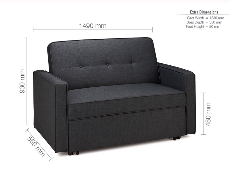 Land Of Beds 2 Seater - CLEARANCE - Ex-Showroom Gospel Sofa Bed6