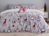 Catherine Lansfield Christmas Festive Gnomes Grey Duvet Cover Set1