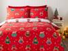Catherine Lansfield Christmas Party Robins Duvet Cover Set3