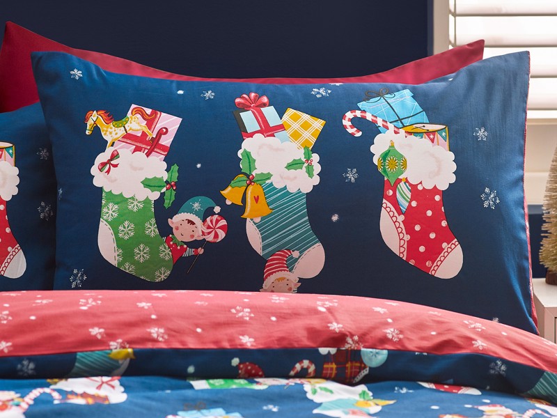 Catherine Lansfield Christmas Elves Duvet Cover Set5