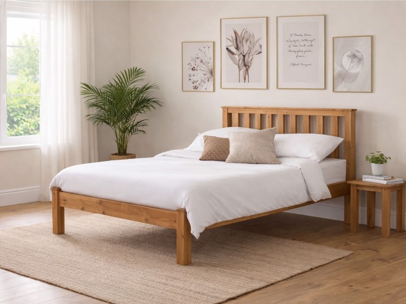 Land Of Beds Thornby Low Foot End Wooden Bed Frame1