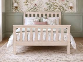 Land Of Beds Thornby High Foot End Wooden Bed Frame2