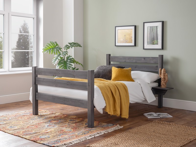 Land Of Beds Meadowcroft Wooden Super King Size Bed Frame2