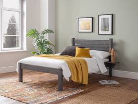 Land Of Beds Meadowcroft Wooden Small Double Bed Frame1