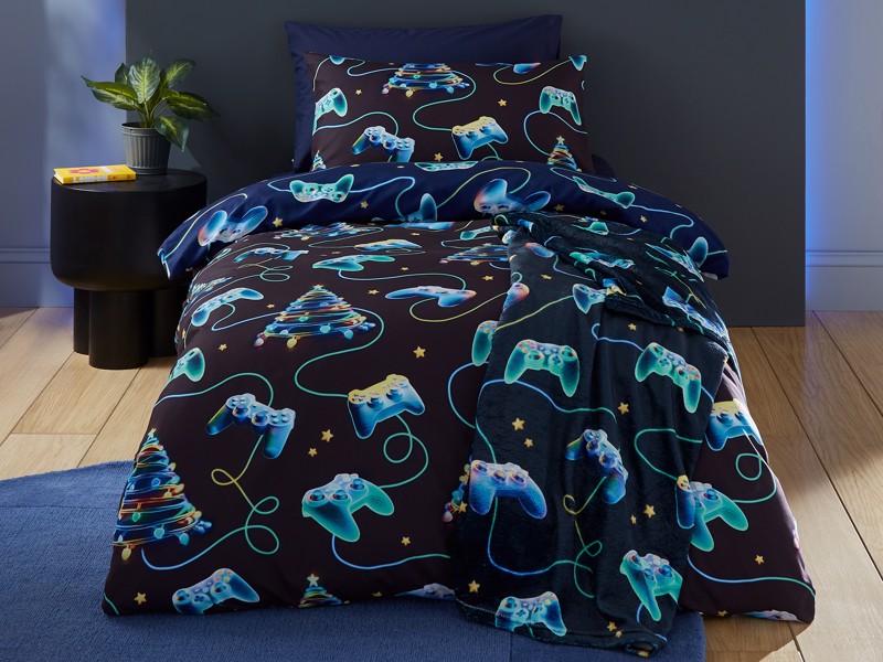 Catherine Lansfield Christmas Gamer Duvet Cover Set1
