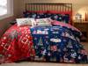 Catherine Lansfield Christmas Ski Village Super King Size Duvet Cover Set1