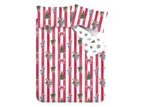 Catherine Lansfield Christmas Stripe Duvet Cover Set6
