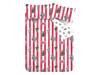Catherine Lansfield Christmas Stripe Super King Size Duvet Cover Set4