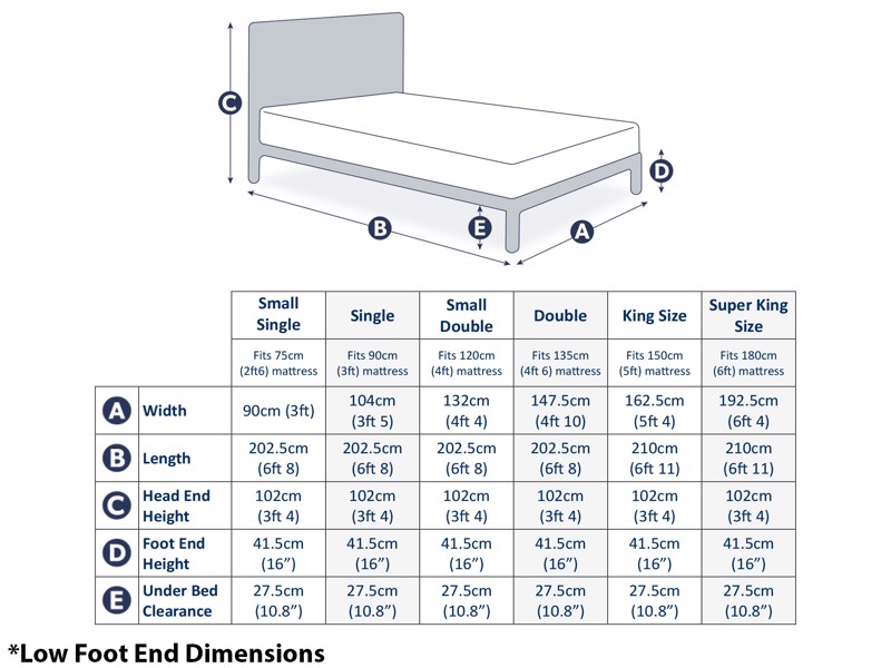 Land Of Beds Willowbrook Wooden Bed Frame5