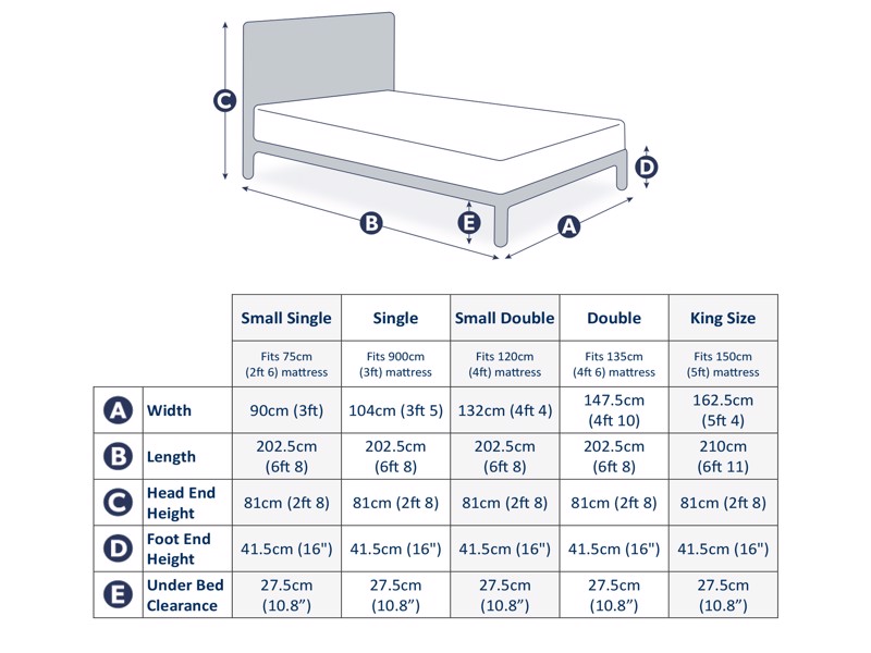 Land Of Beds Larkrise Wooden Bed Frame11