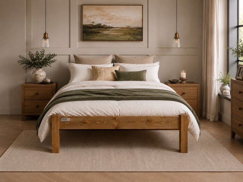 Land Of Beds Thistleby Wooden Bed Frame2
