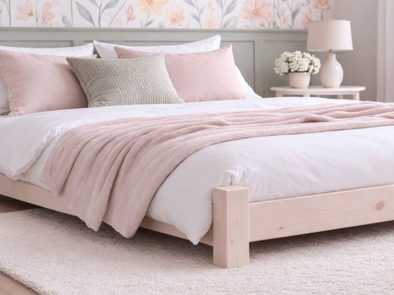 Land Of Beds Elmbrook Wooden Bed Frame3