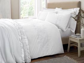 Bianca Fine Linens Embroidery Floral Duvet Cover Set1