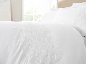 Bianca Fine Linens Embroidery Floral Duvet Cover Set6