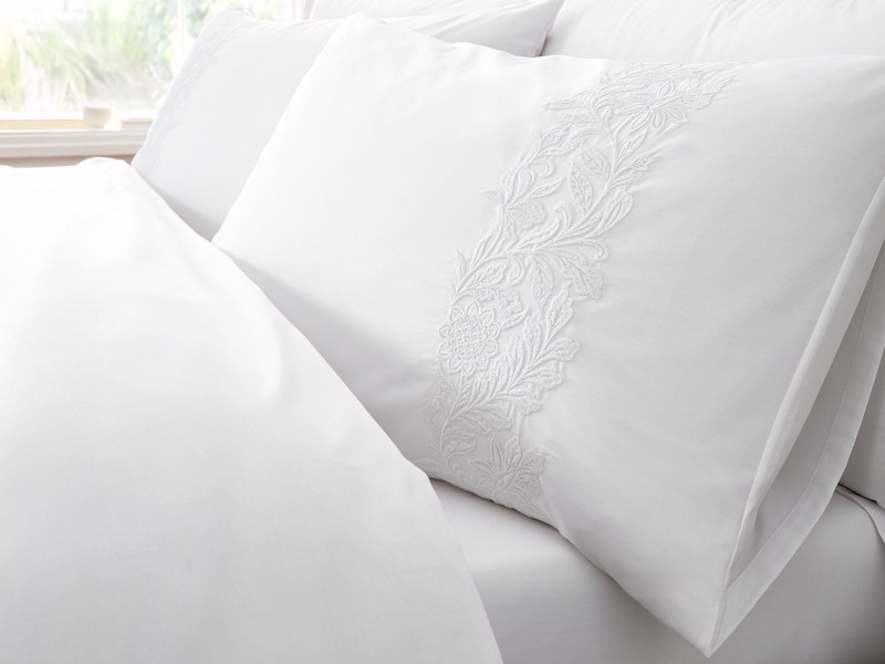 Bianca Fine Linens Embroidery Floral Duvet Cover Set3