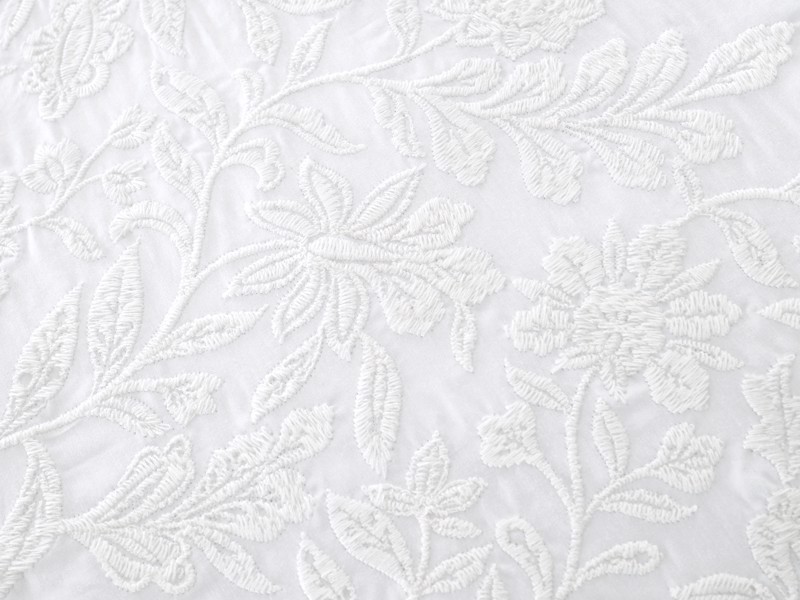 Bianca Fine Linens Embroidery Floral Duvet Cover Set6