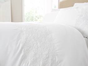 Bianca Fine Linens Embroidery Floral Duvet Cover Set4