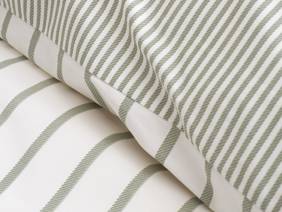 Bianca Fine Linens Hampton Stripe Green Duvet Cover Set4