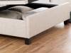 Land Of Beds Kennedy Oatmeal Fabric Super King Size Ottoman Bed3